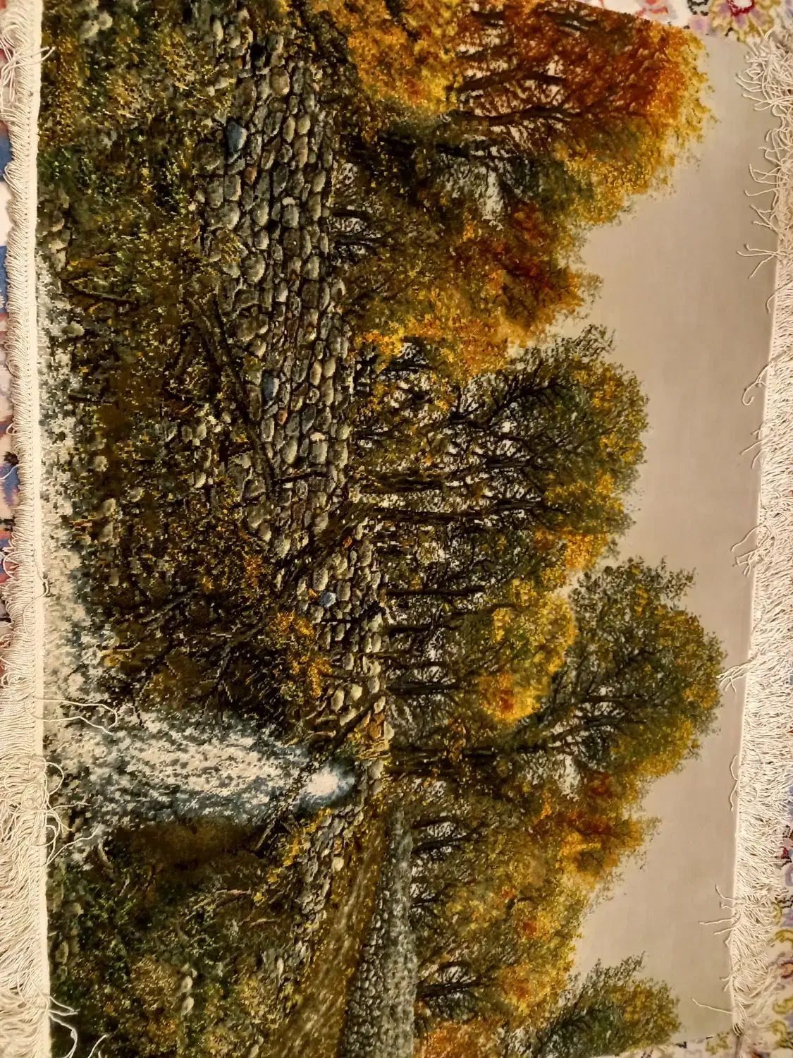 تابلو فرش دست بافت  ریز سرد رود ۵۰ رج چله ابریشم|تابلو فرش|تبریز, |دیوار