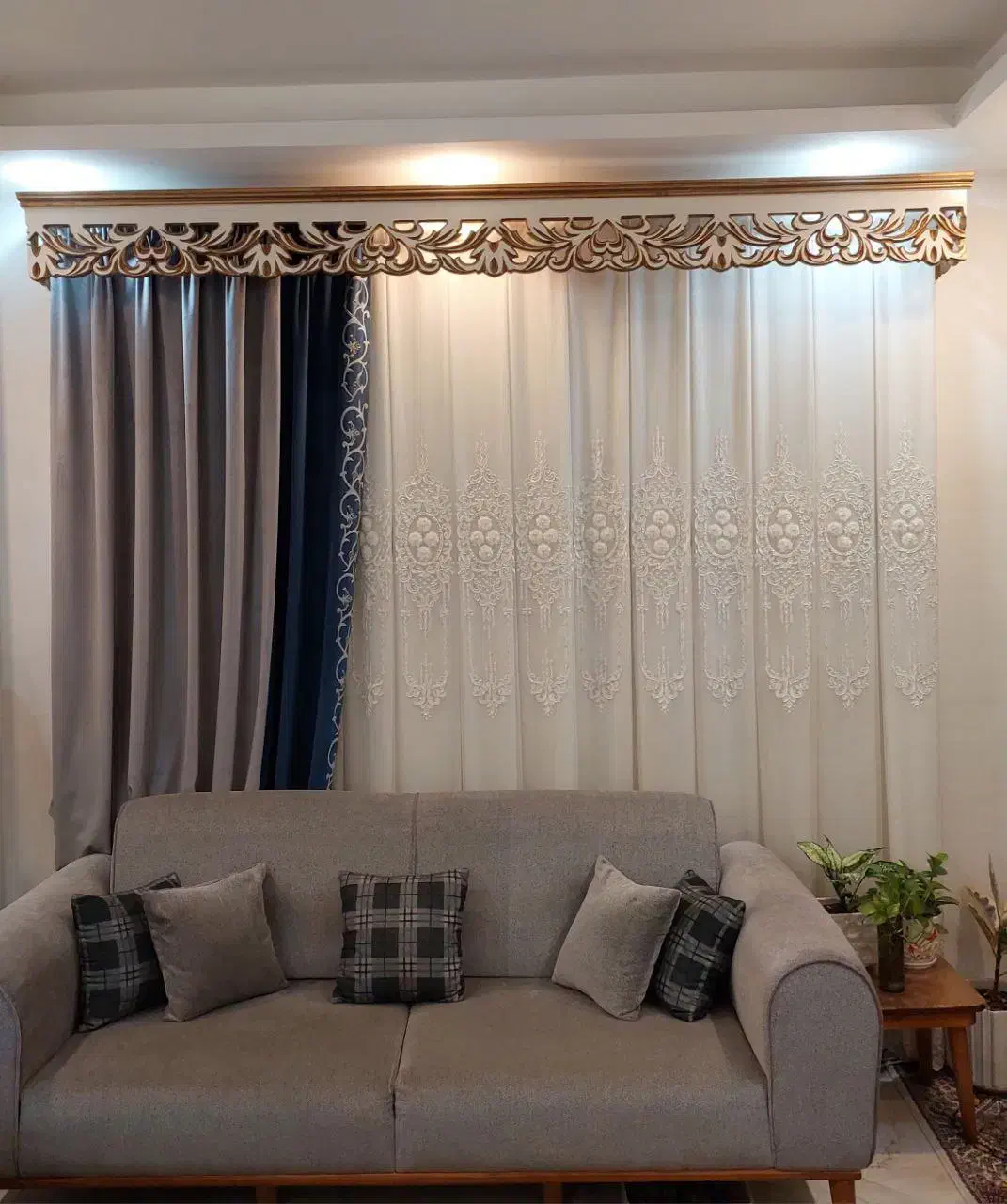 پرده پذیرایی|پرده، رانر، رومیزی|رشت, حمیدیان|دیوار