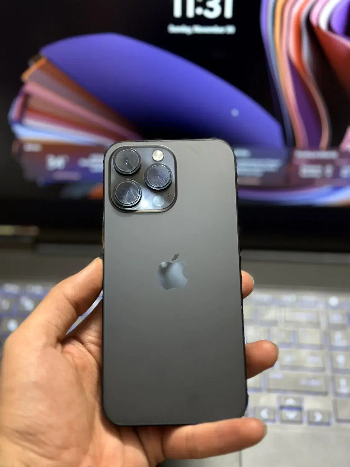 آیفون 14پرو مکس مشکی با ریجستر|موبایل|مشهد, امام رضا (ع)|دیوار