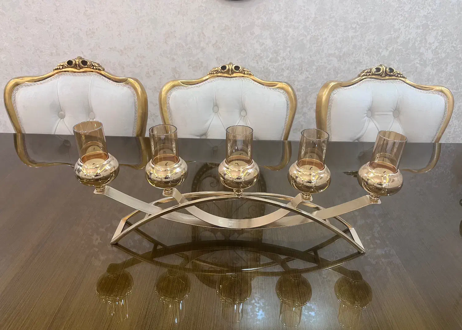 جاشمعی(شمعدان) ۵ شعله رنگ ثابت|صنایع دستی و سایر لوازم تزئینی|اهواز, پادادشهر|دیوار