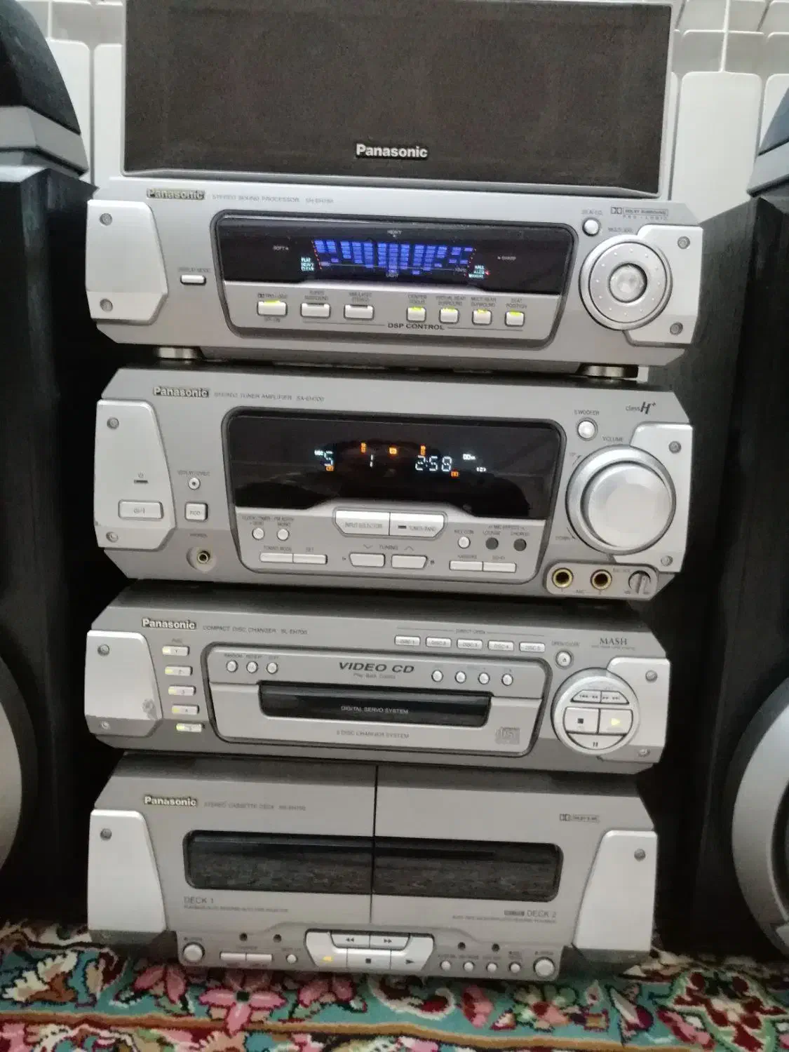 سیستم رادیو ضبط طبقاتی پاناسونیک. سالم|سیستم صوتی خانگی|کرمان, |دیوار