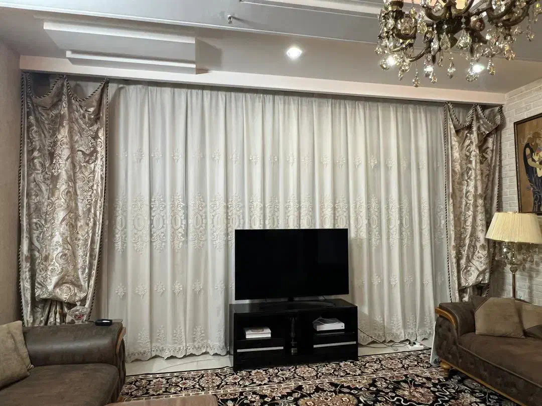 پرده ترک خامه دوزی با والان ترک|پرده، رانر، رومیزی|مشهد, آزادشهر|دیوار