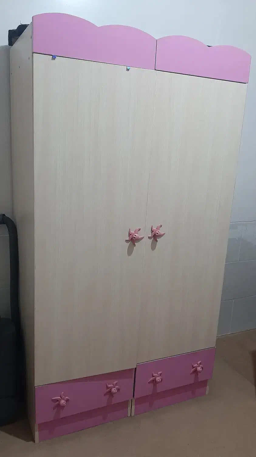 سرویس چوب خواب کودک در حد نو|اسباب و اثاث بچه|یزد, |دیوار