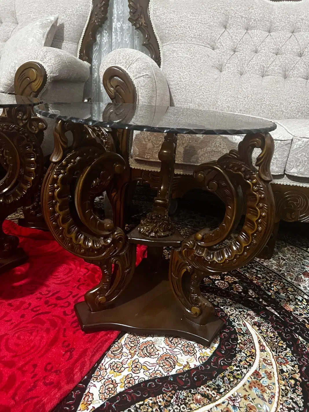 میز جلو مبلی با عسلی دوعدد اکبند نو|مبلمان خانگی و میز عسلی|قرچک, مهدیه|دیوار