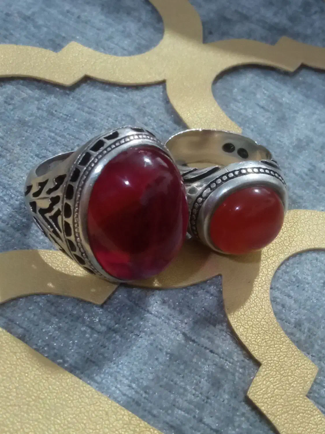 انگشتر یمن رکاب تبریز دستساز  و یاقوت رکاب دستساز|جواهرات|شیراز, دست خضر|دیوار