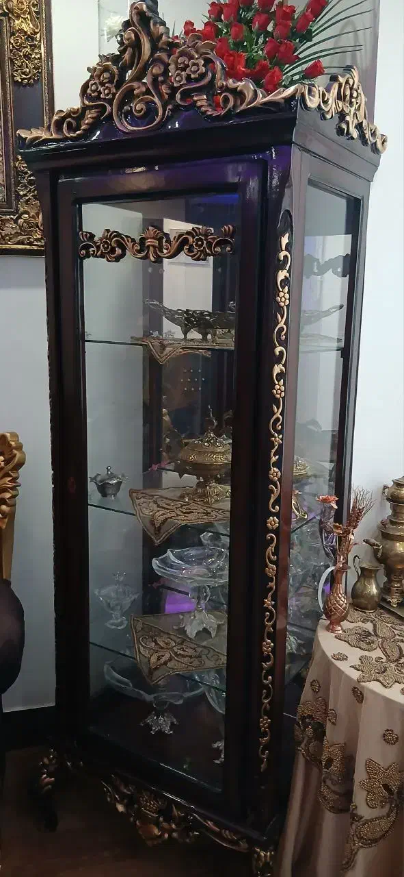 بوفه چوبی در حد نو|بوفه، ویترین، کنسول|زنجان, |دیوار