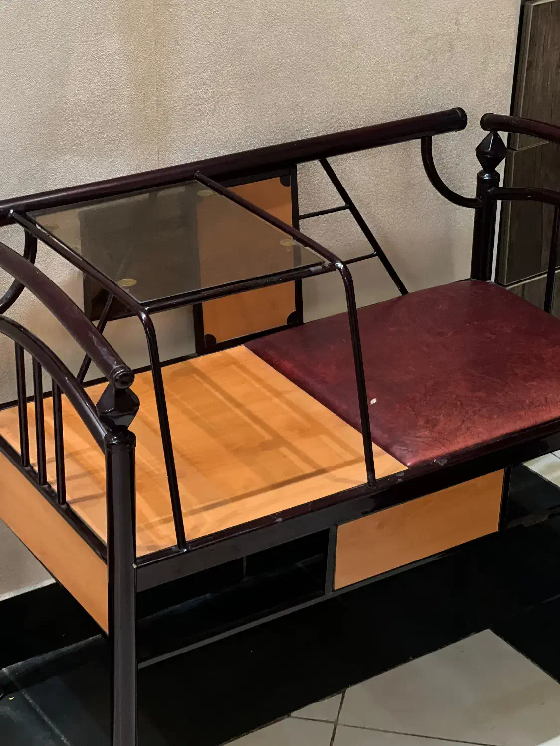 میز تلفن فلزی و ام دی اف|میز تلفن|لاهیجان, کوی استادان|دیوار