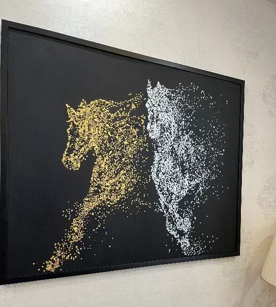 تابلو رنگ روغن اسب سرکش|تابلو، نقاشی، عکس|اراک, |دیوار