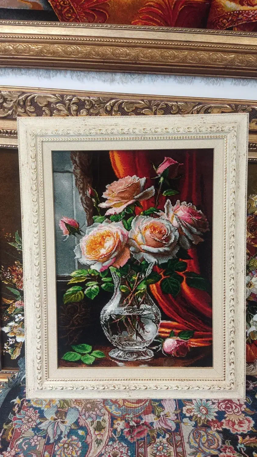 تابلو فرش های.گل و گلدان. کوچک کادویی|تابلو فرش|تهران, پونک|دیوار