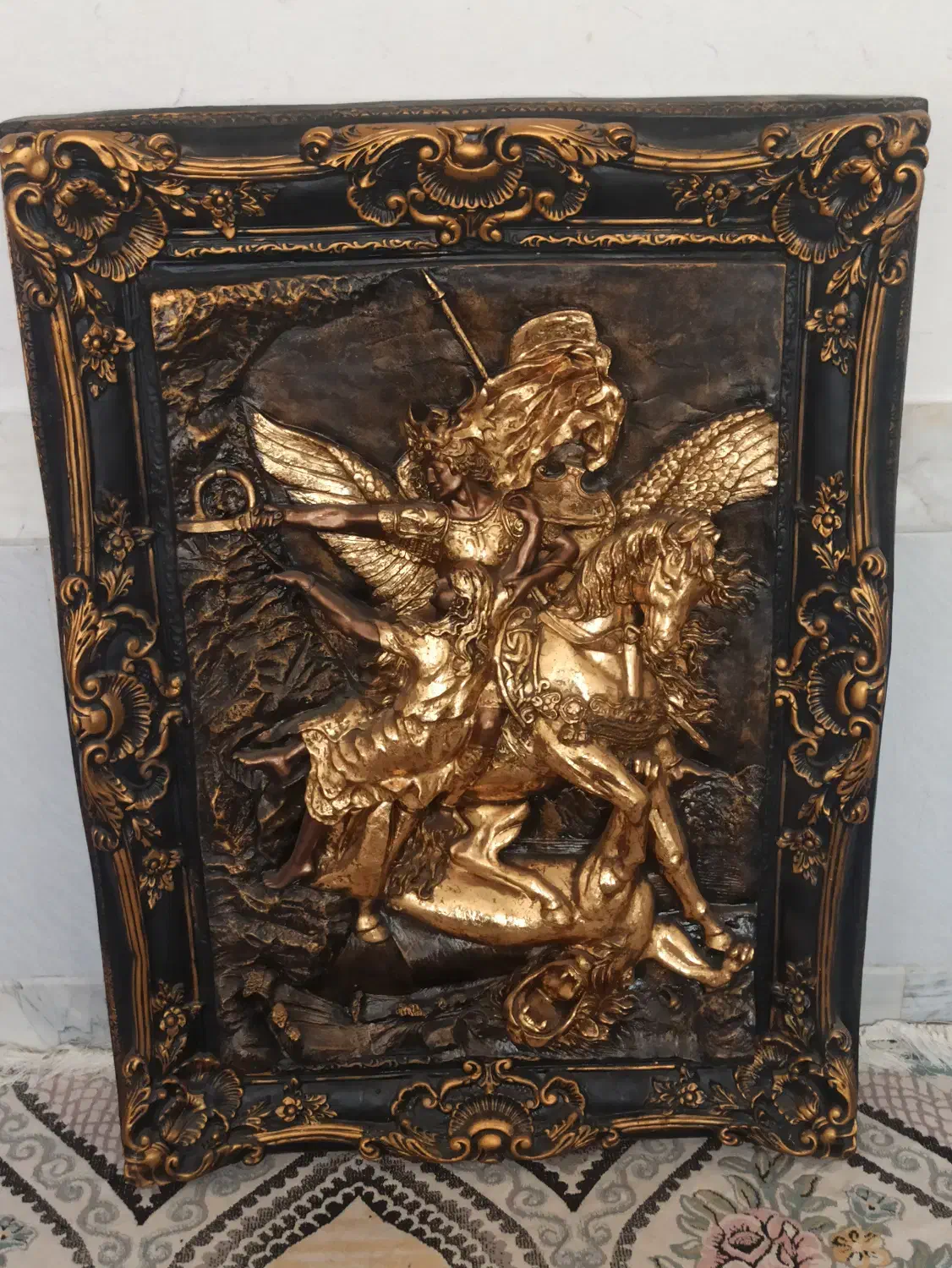 گنجه و تابلو ورق طلا چند بعدی|بوفه، ویترین، کنسول|تربتحیدریه, بازار|دیوار