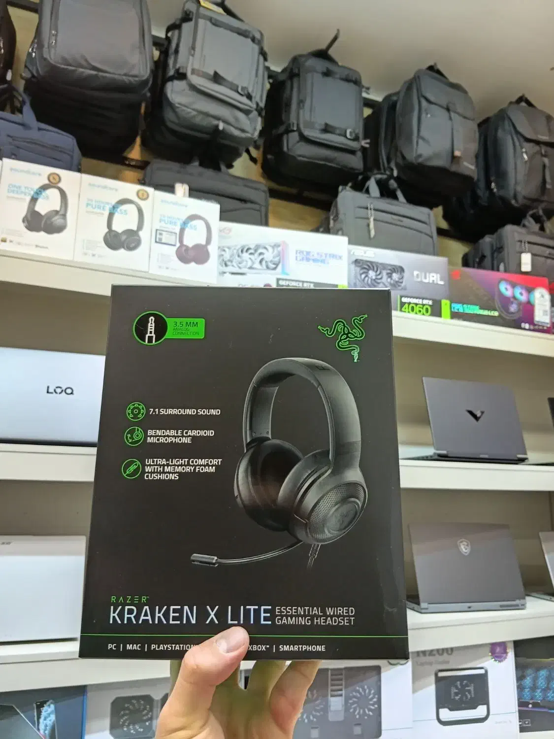 هدست Razer kraken x lite|قطعات و لوازم جانبی رایانه|شیراز, ملاصدرا|دیوار