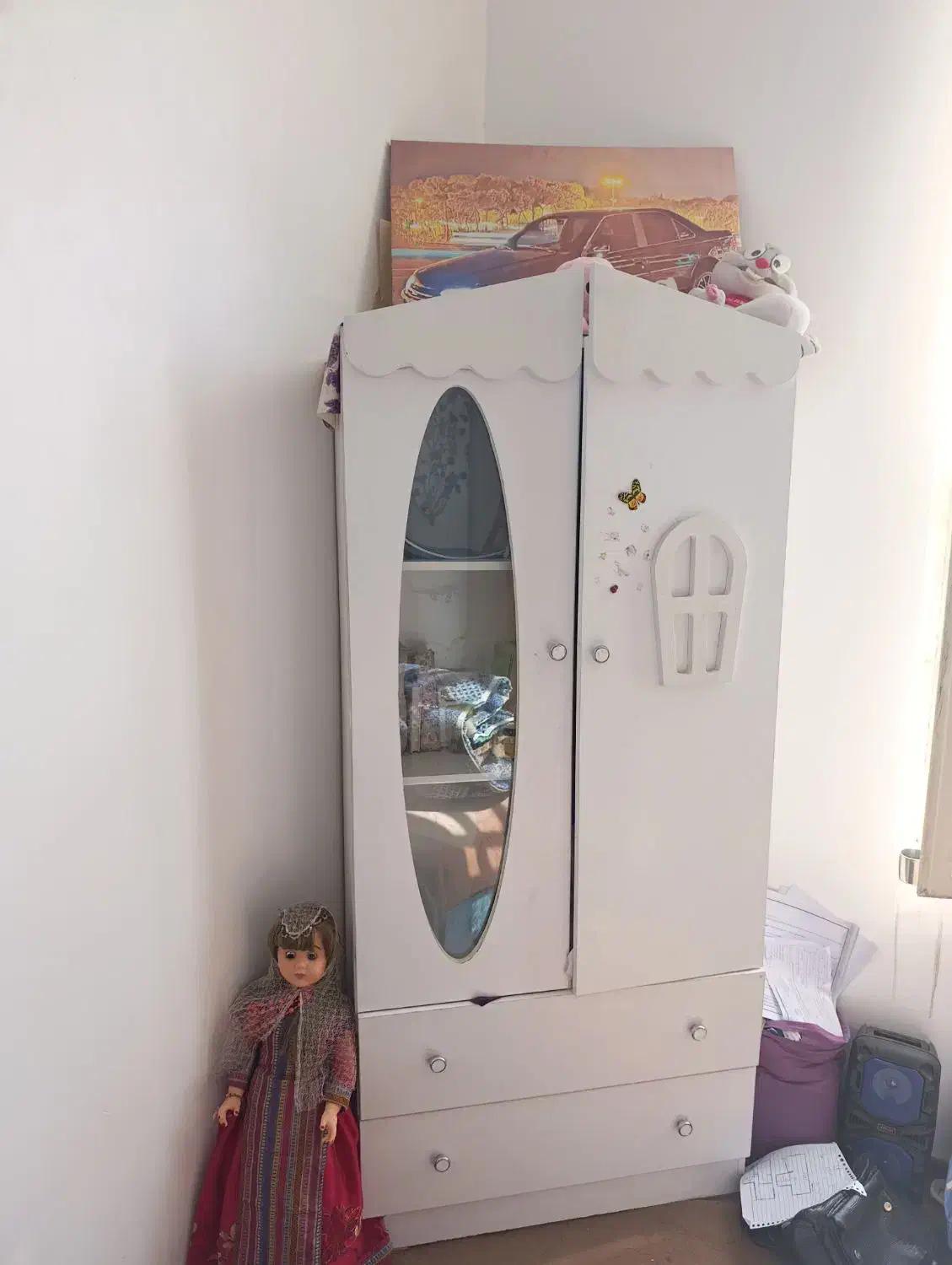 کمد و دراور|جاکفشی، کمد، دراور|شیراز, کوشک میدان|دیوار