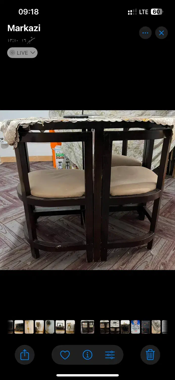 میز ناهار خوری|میز و صندلی غذاخوری|قم, فرهنگیان و شهربانی|دیوار