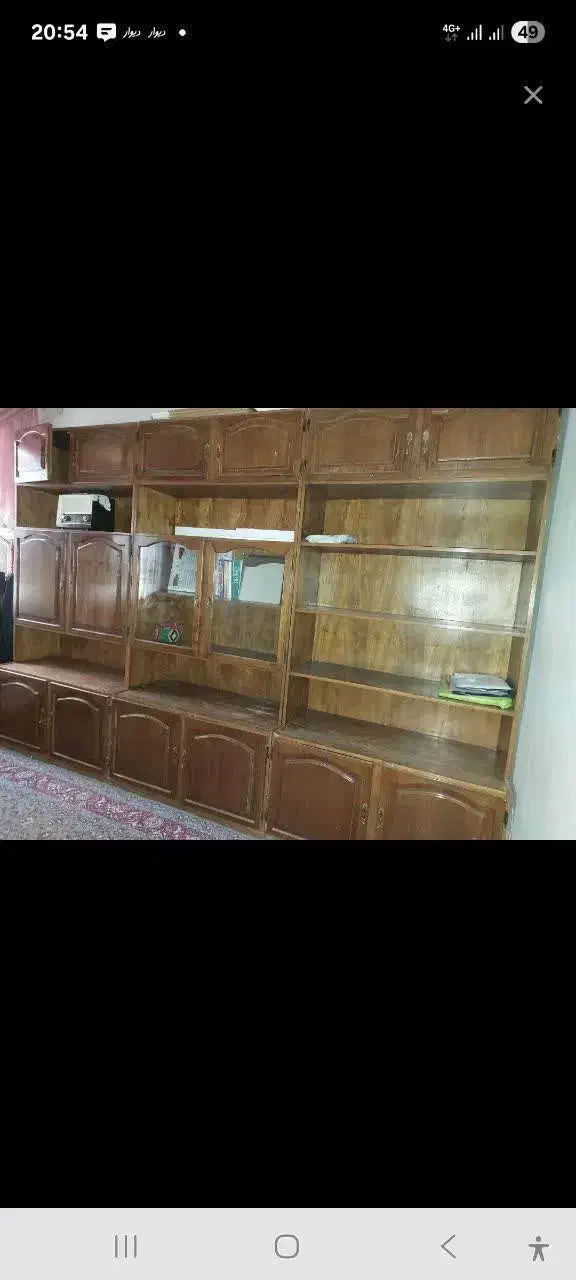 کتابخانه چوبی|کتابخانه، شلف، قفسههای دیواری|اراک, |دیوار