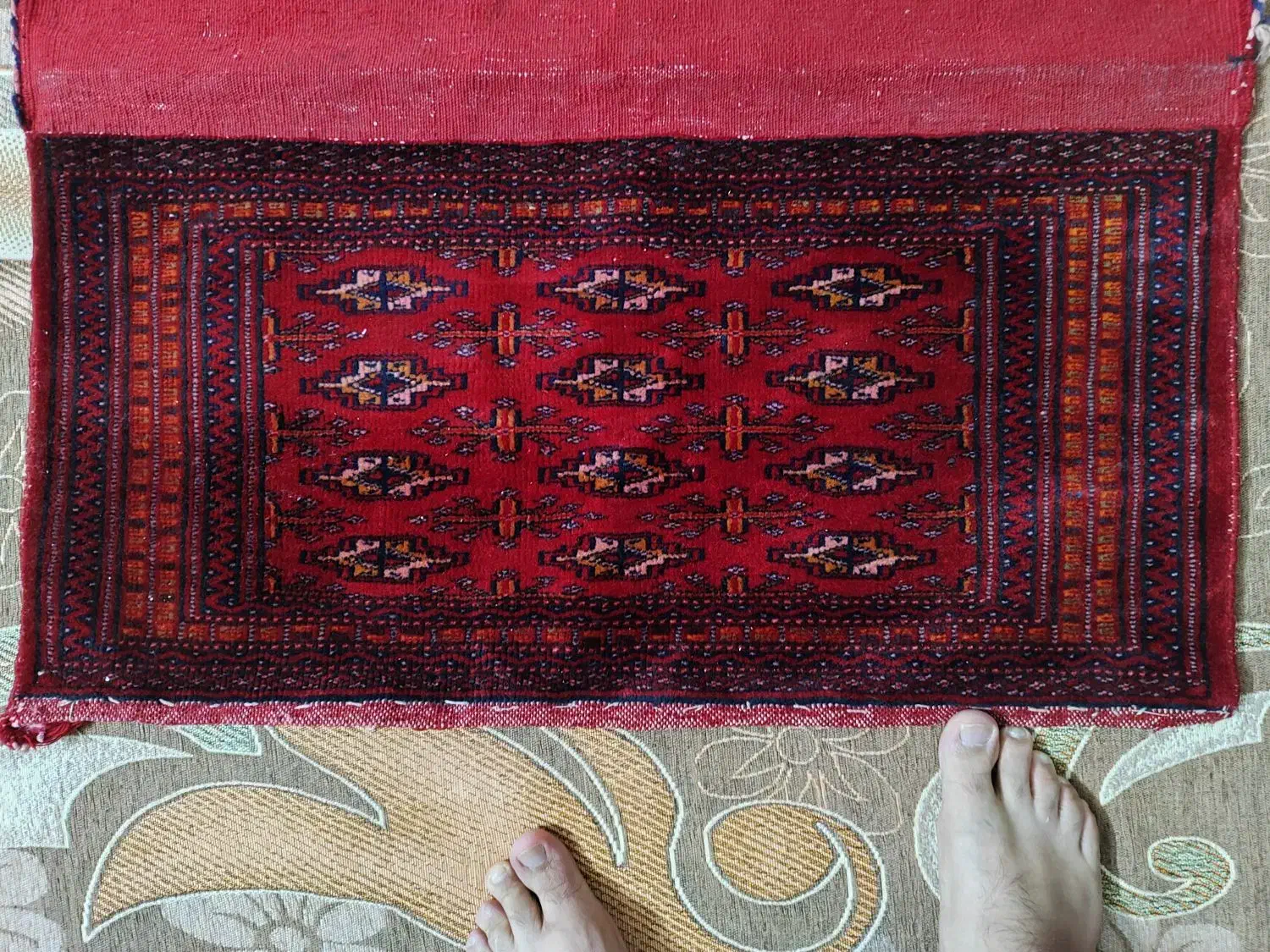 قالیچه ( پشتی ) دست باف|فرش|مشهد, سرافرازان|دیوار