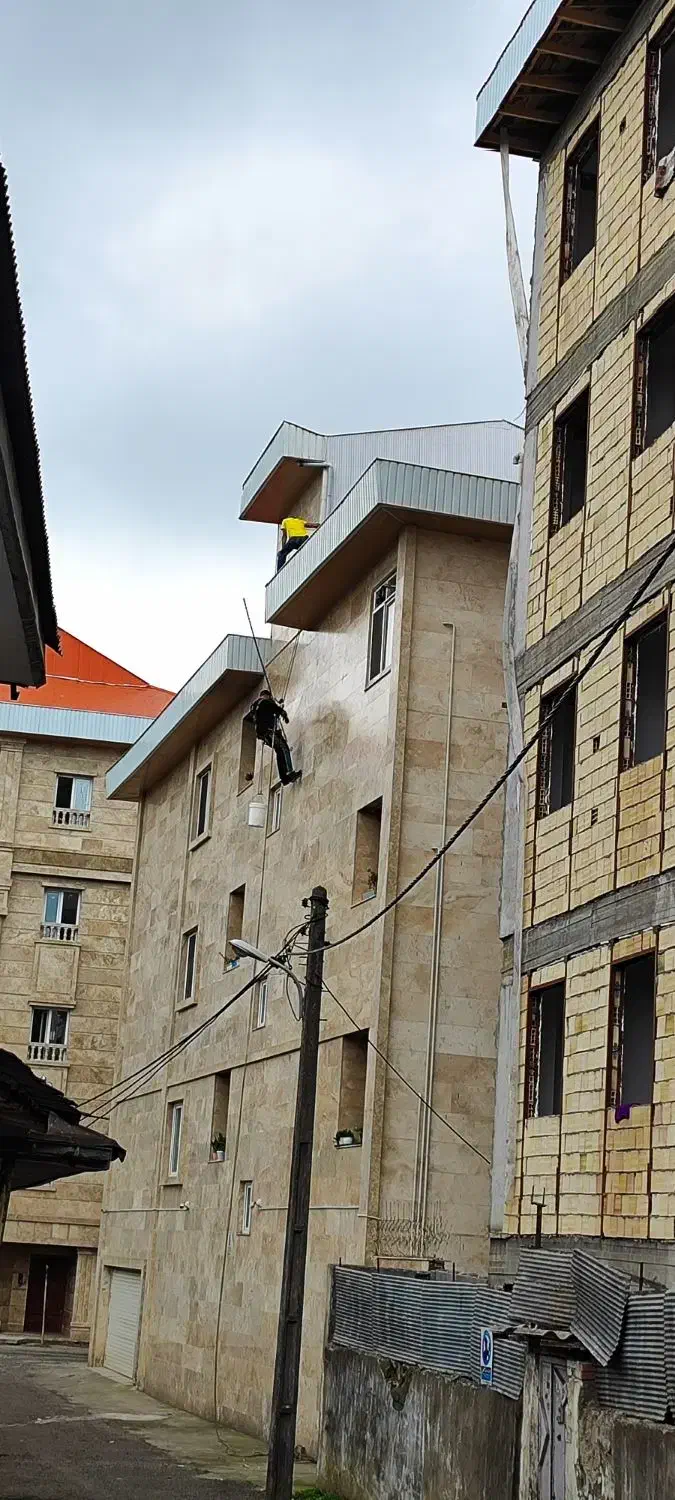 نصب حلب ضد شوره سنگ نما نم نما و درزگیری راپل|خدمات پیشه و مهارت|بندر انزلی, شیلات|دیوار