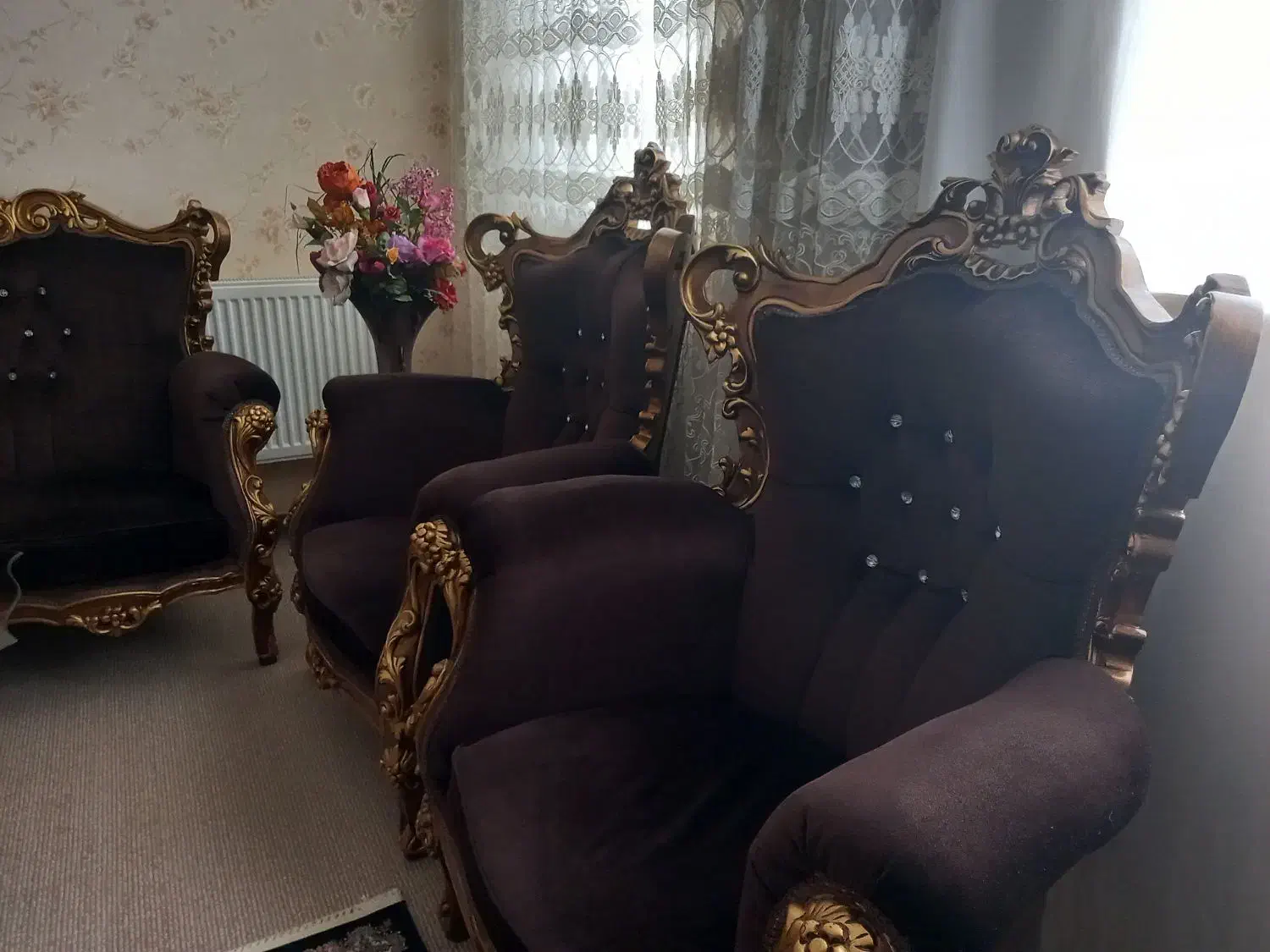 مبل سلطنتی|مبلمان خانگی و میز عسلی|ایلام, |دیوار