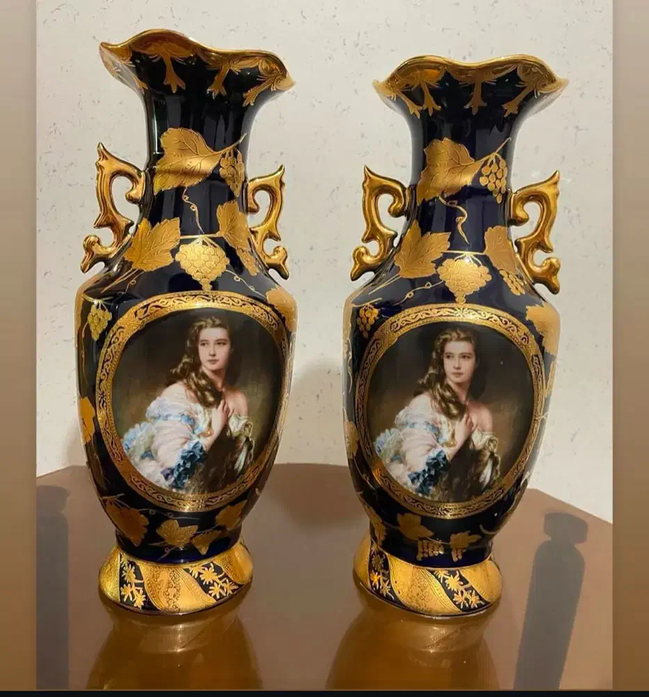 ظروف سرمه ای طلاکوب اصل|ظروف سرو و پذیرایی|تبریز, |دیوار