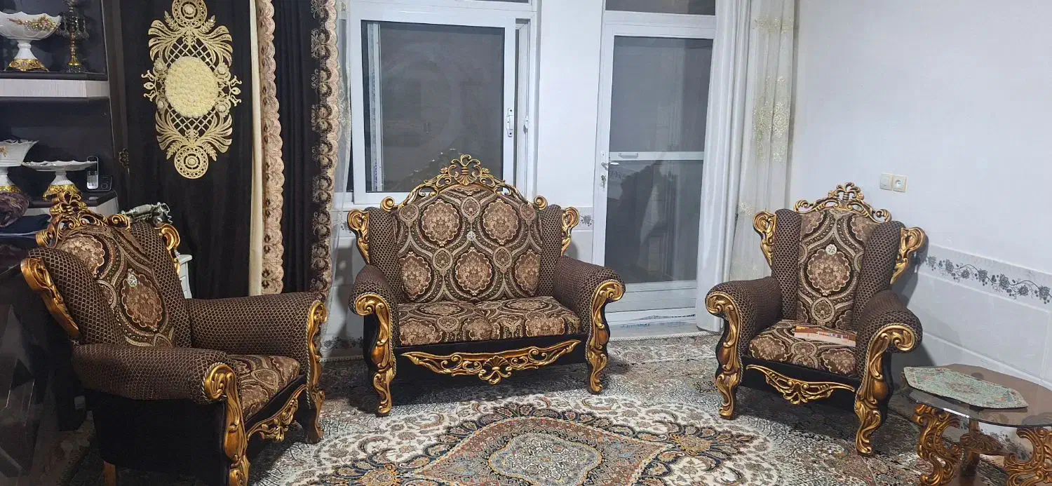 فروش مبل سلطنتی ۷ نفره|مبلمان خانگی و میز عسلی|رامشه, |دیوار