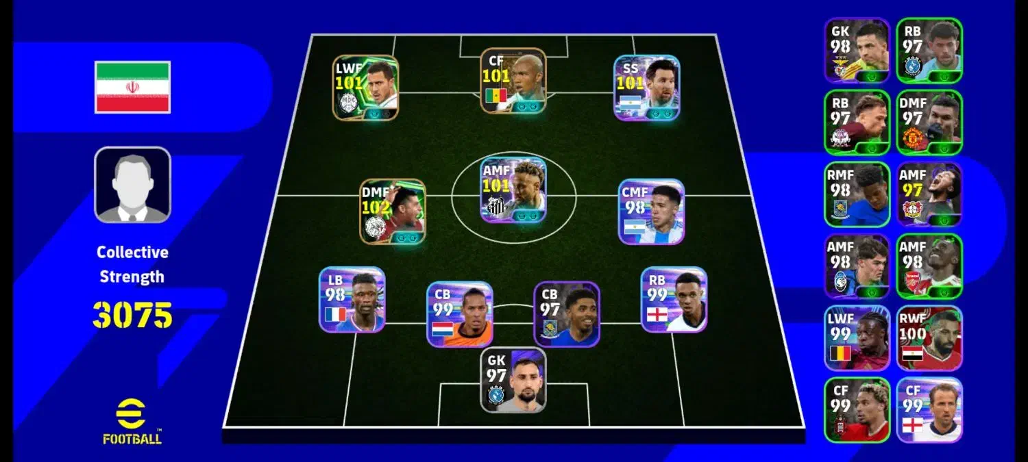 اکانت Efootball mobile|کنسول، بازی ویدئویی و آنلاین|گرمدره, |دیوار