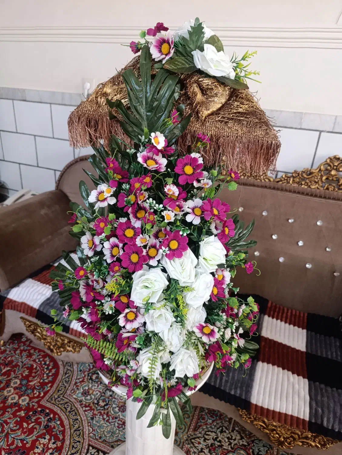 انواع گل و گلدان|گل مصنوعی|کرمان, |دیوار