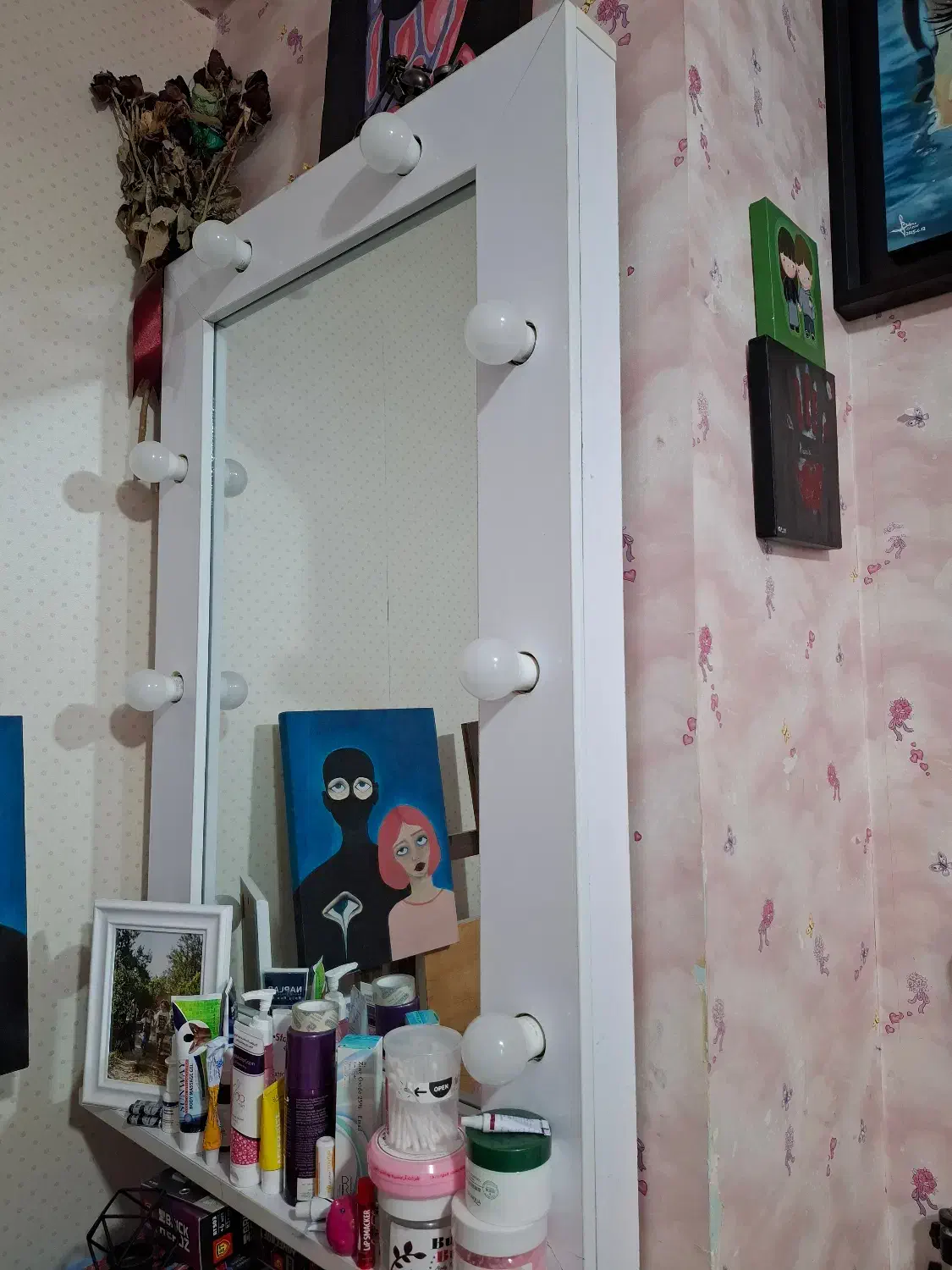 آینه چراغ دار|آینه|شیراز, شهرک آرین|دیوار