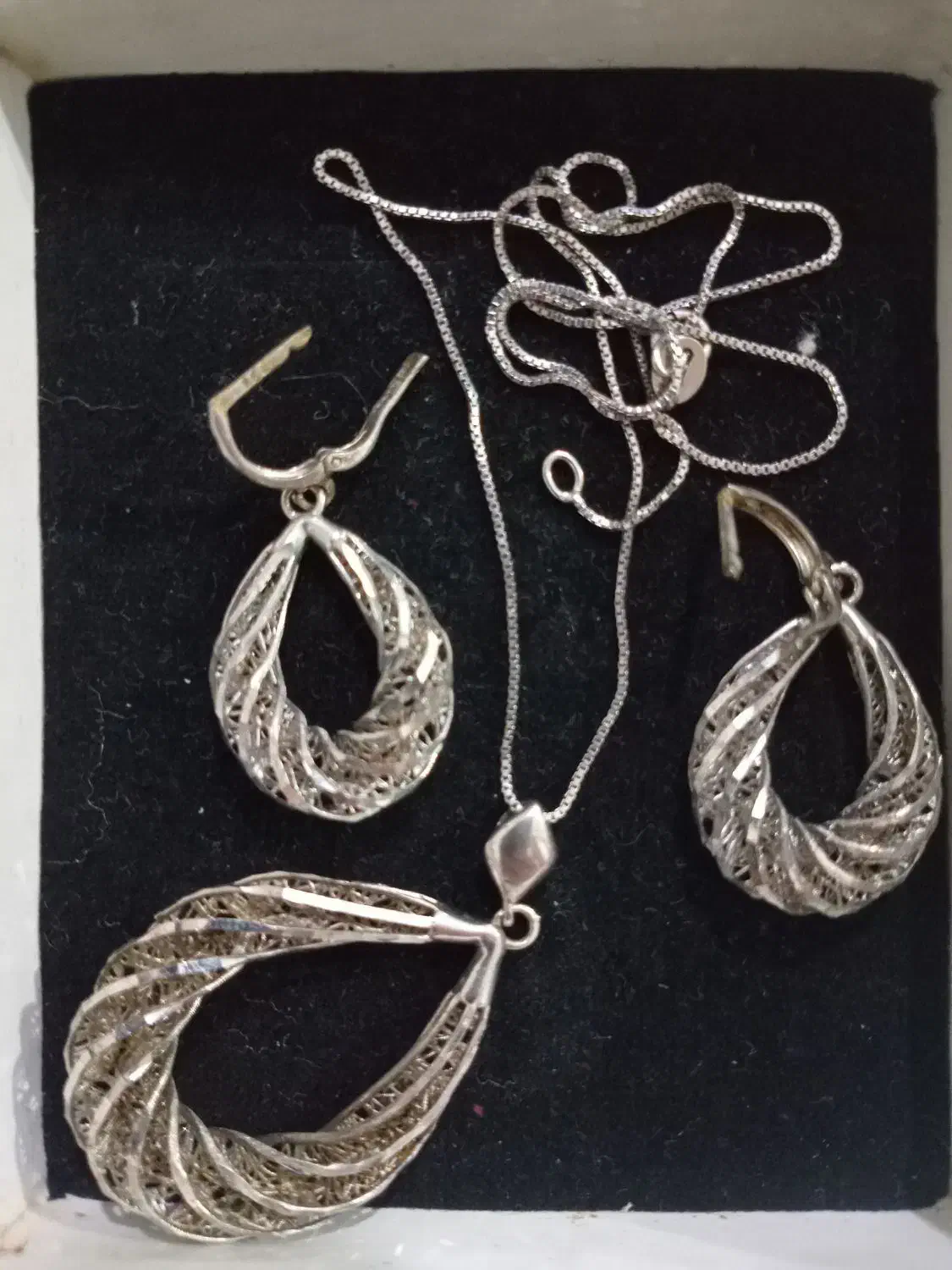 نیم ست نقره|جواهرات|رشت, کوی مهر|دیوار