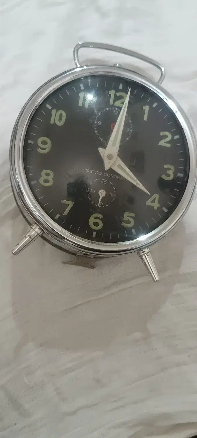 ساعت رومیزی سیکوکرونا نایاب|کلکسیون اشیاء عتیقه|تبریز, |دیوار