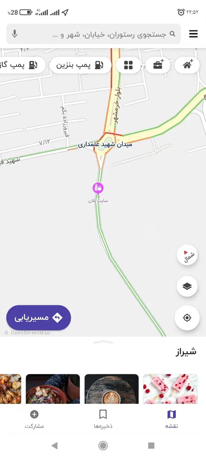 زمین تجاری بر بلوار اصلی|فروش زمین و ملک کلنگی|شیراز, حجت آباد|دیوار