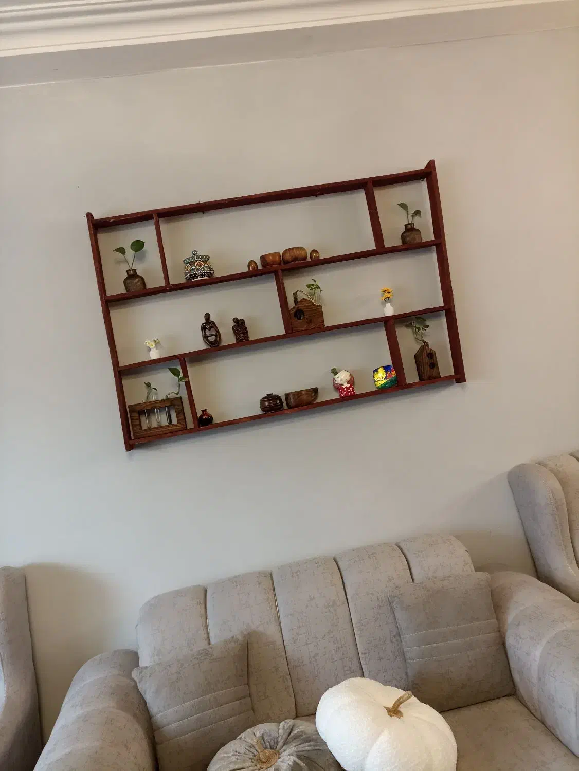 شلف سنتی چوبی|کتابخانه، شلف، قفسه‌های دیواری|رشت, حمیدیان|دیوار