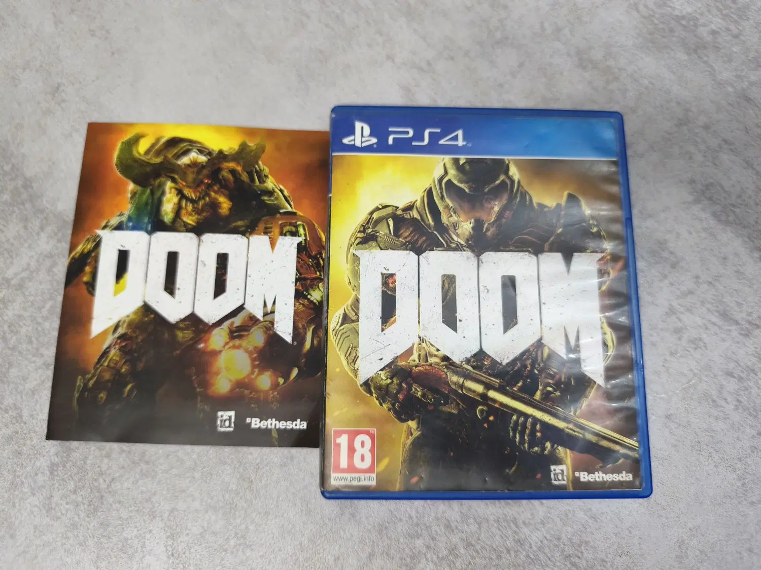دیسک بازی ps doom|کنسول، بازی ویدئویی و آنلاین|شیراز, میرزاکوچک خان|دیوار