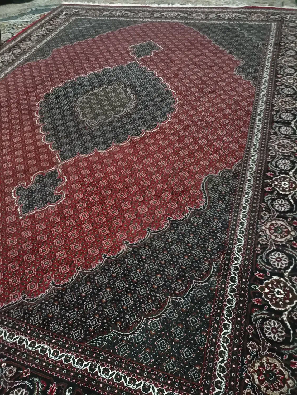 چهارتخته فرش۱۲متری ریز ماهی|فرش|کرمانشاه, |دیوار