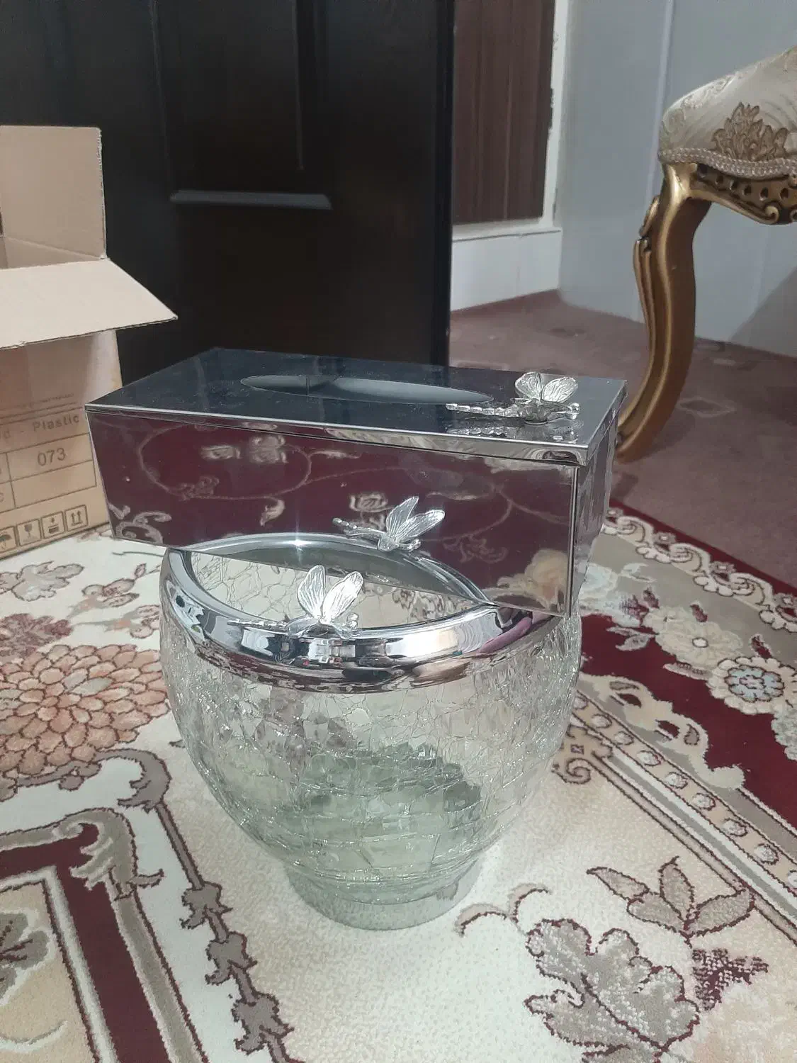 سطل و جا دستمال|صنایع دستی و سایر لوازم تزئینی|قم, آذر (نکویی)|دیوار