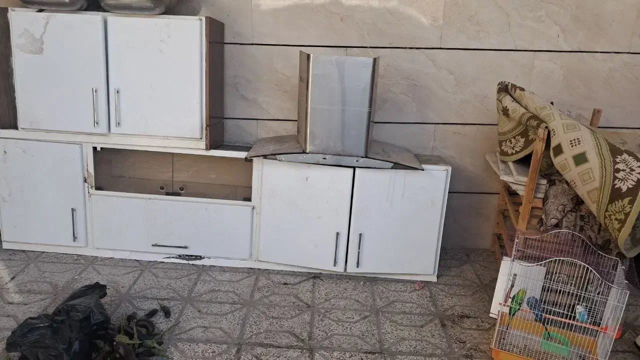 کابینت و سینک استیل و هود بیمکث|کتابخانه، شلف، قفسههای دیواری|نیشابور, فرح بخش|دیوار