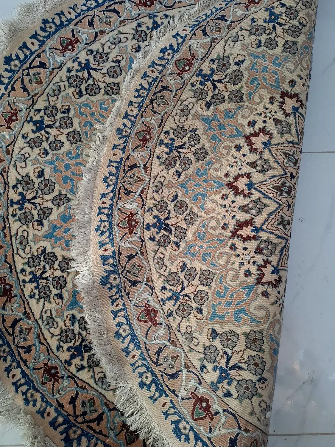 فرش نایین دست بافت گل ابریشم|فرش|تهران, کوثر|دیوار