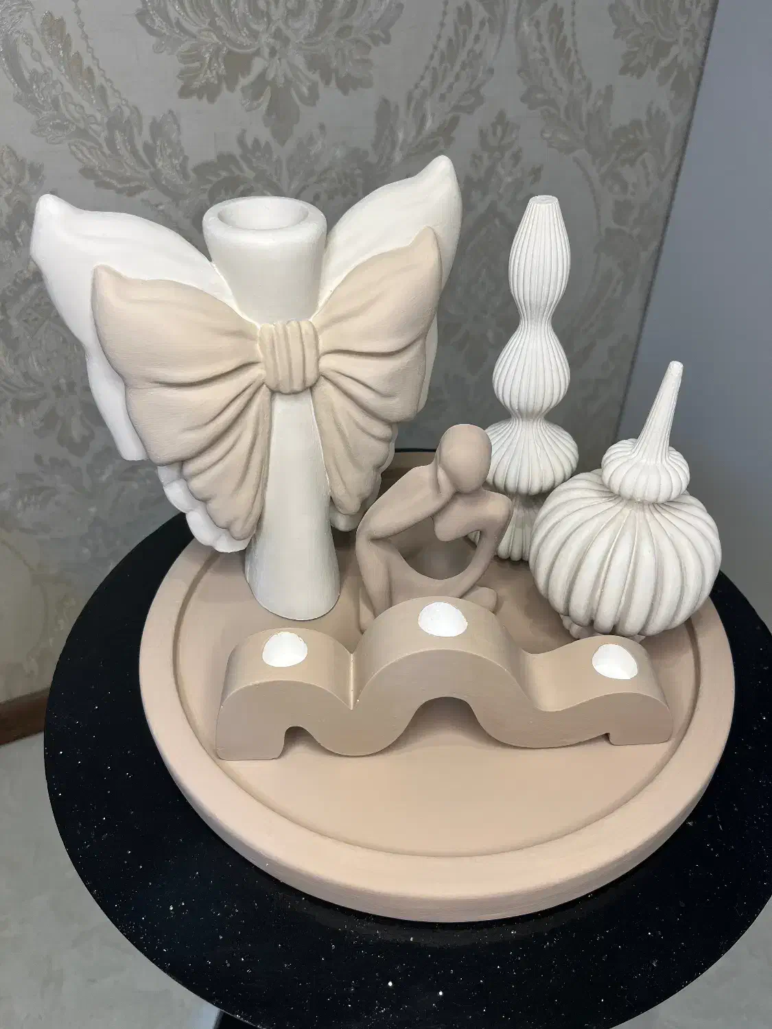 کارهای سنگی دست‌ساز،دکوری، سینی، جا شمعی، مجسمه|صنایع دستی و سایر لوازم تزئینی|مشهد, دانشجو|دیوار