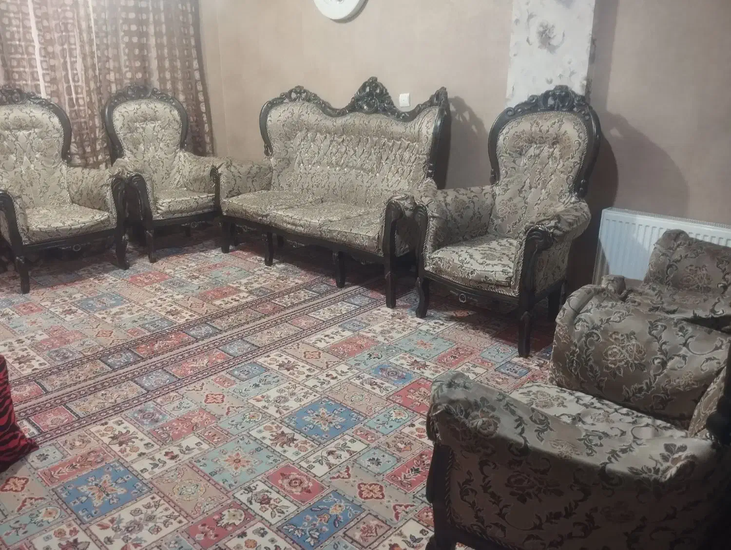 مبل سلطنطی|مبلمان خانگی و میز عسلی|فولادشهر, مسکن مهر فولادشهر|دیوار