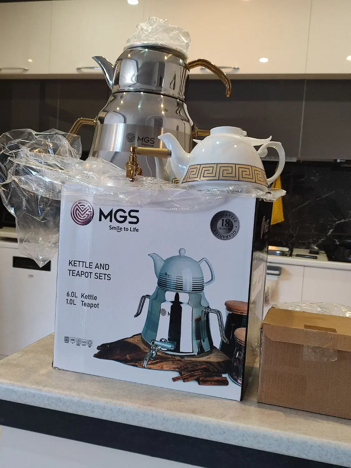 کتری قوری استیل ام جی اس mgs|قوری، کتری، قهوهساز دستی|لاهیجان, امیرشهید|دیوار