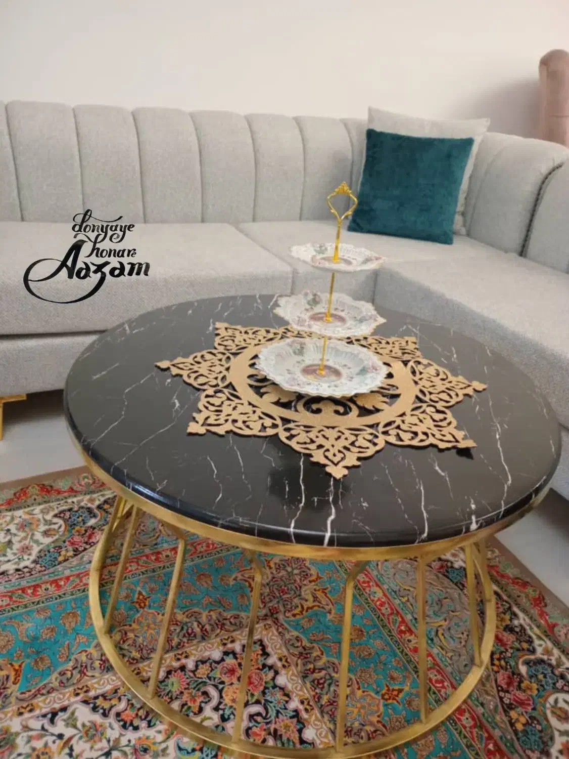 رومیزی چرم اکلیلی|پرده، رانر، رومیزی|تهران, شیخ هادی|دیوار