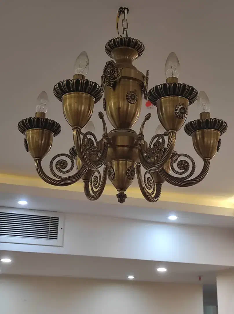 لوستر برنجی|لوستر و چراغ آویز|تهران, یوسف‌آباد|دیوار