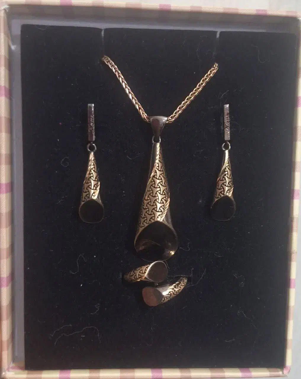 نیم ست براون رنگ رز گلد فوق لاکچری|جواهرات|کوهدشت, |دیوار