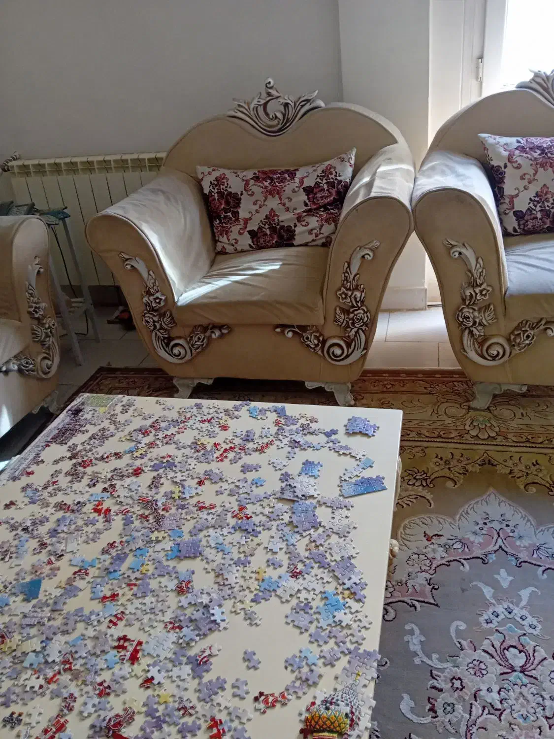 مبل ۷نفره با میز وسط و عسلی|مبلمان خانگی و میز عسلی|هشتگرد, شهرک ایران خودرو|دیوار