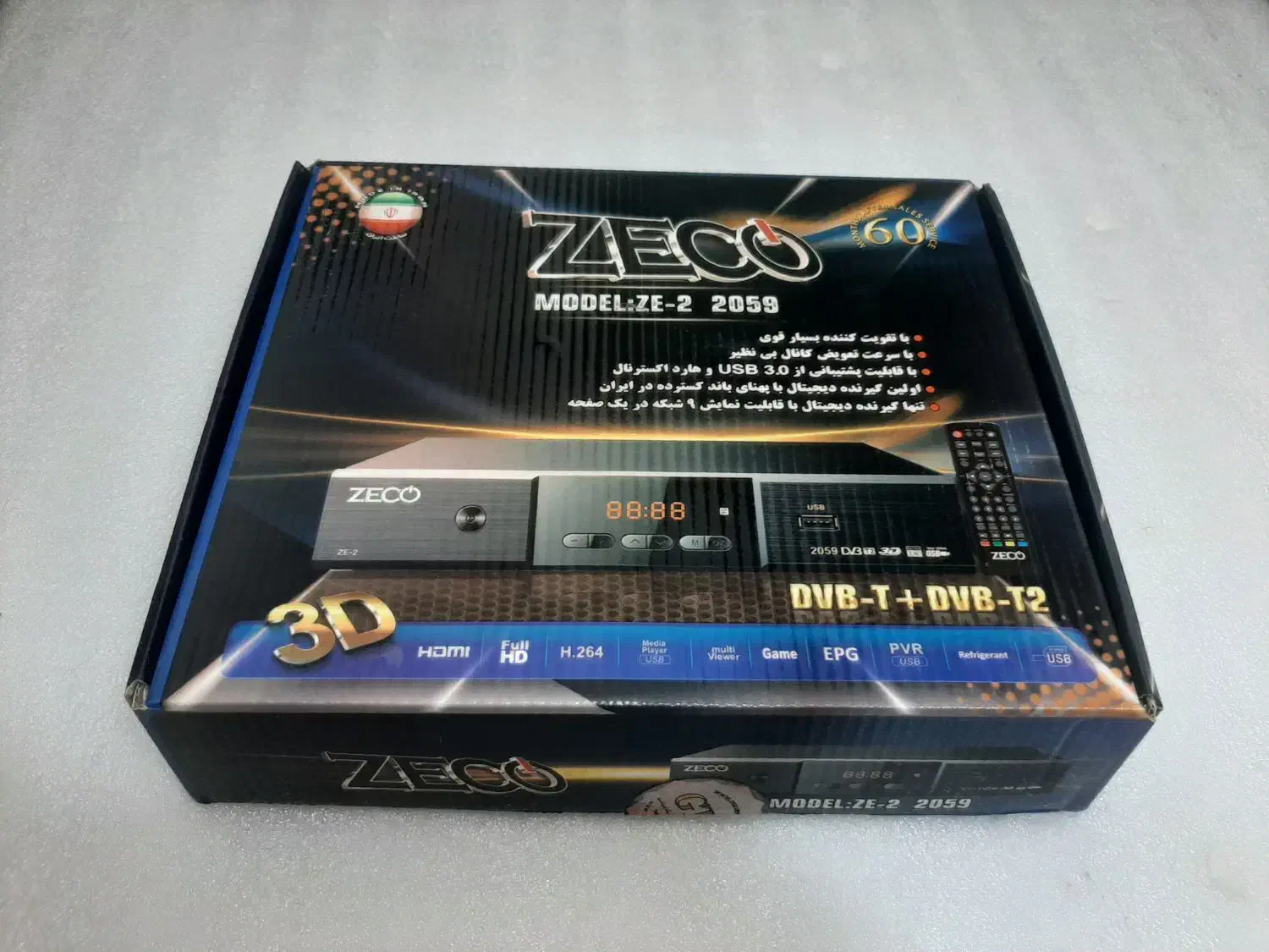 گیرنده دیجیتال تلویزیونیZECO نو|صوتی و تصویری|خوی, |دیوار