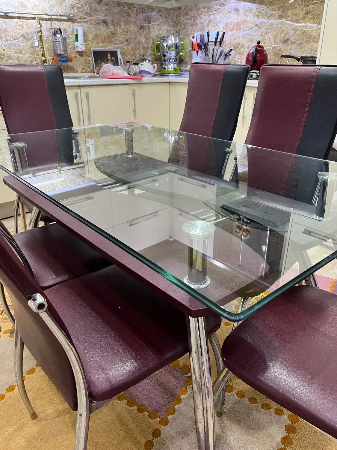 میز غذاخوری ۶ نفره|میز و صندلی غذاخوری|آزادشهر, |دیوار