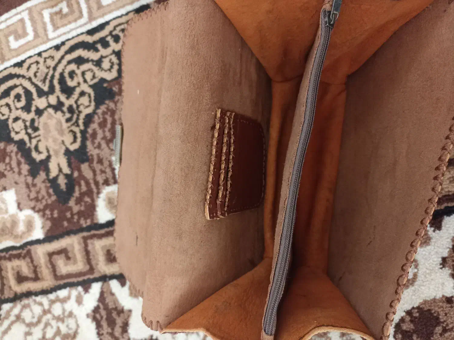 کیف مدارکی چرم طبیعی|کیف، کفش، کمربند|بروجن, |دیوار