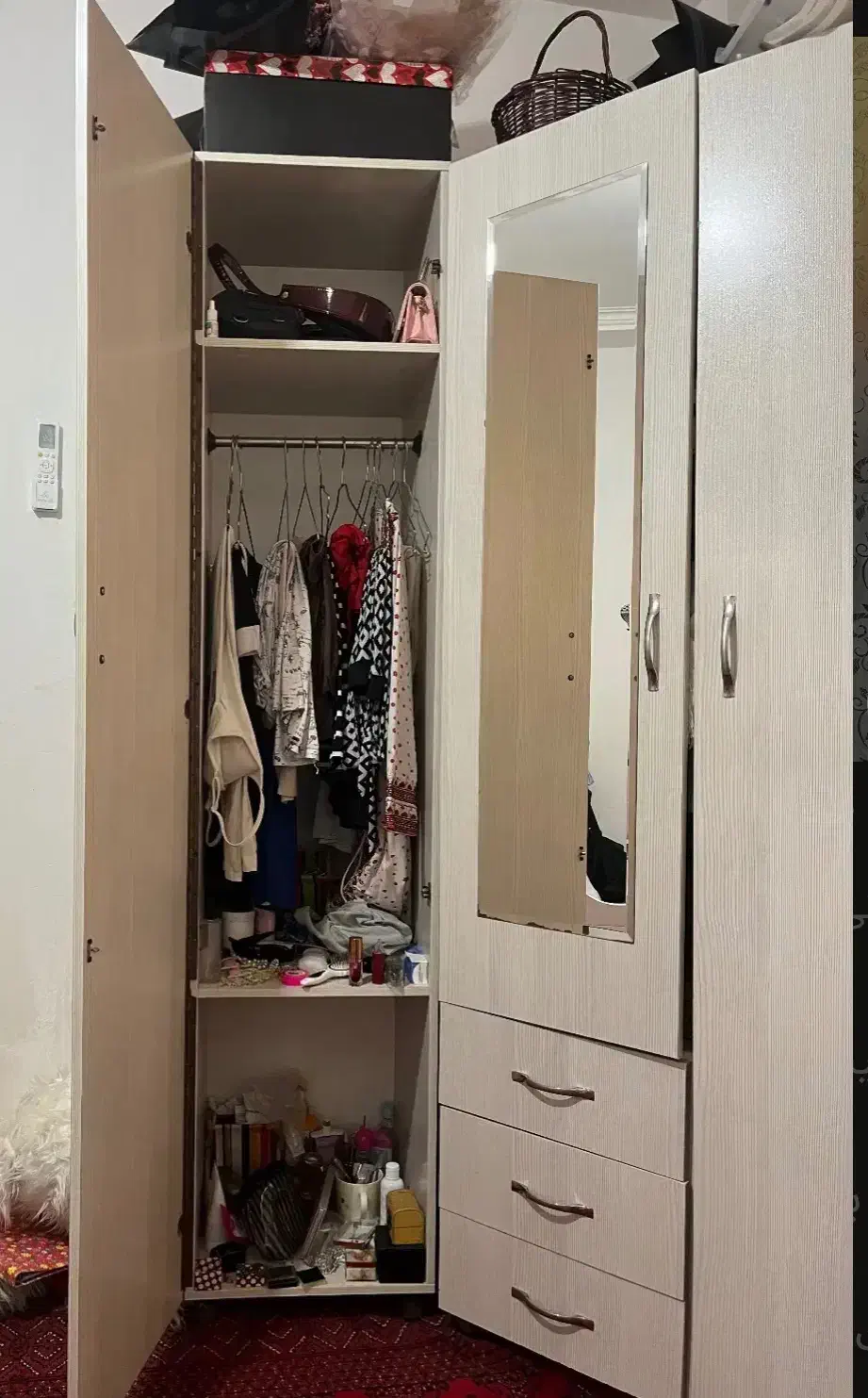 کمد سفید دو تیکه|جاکفشی، کمد، دراور|چابهار, |دیوار