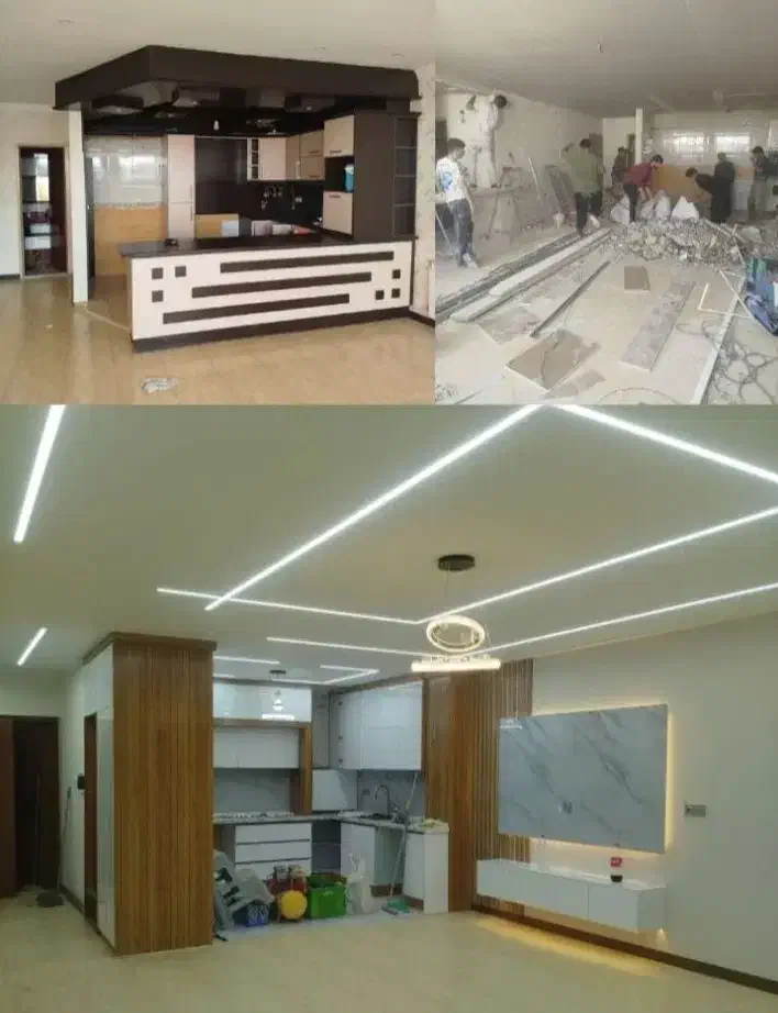 اجرای کناف ،تایل،نورپردازی و بازسازی نقاشی پارتیشن|خدمات پیشه و مهارت|کرج, کیانمهر|دیوار