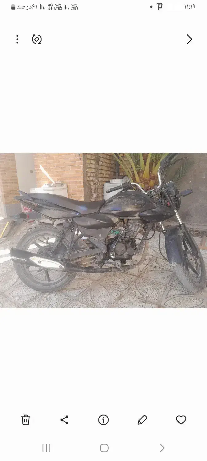 اینجین باجاج اکسیدی ۱۲۵ کامل|موتورسیکلت|زرین دشت (فارس), |دیوار