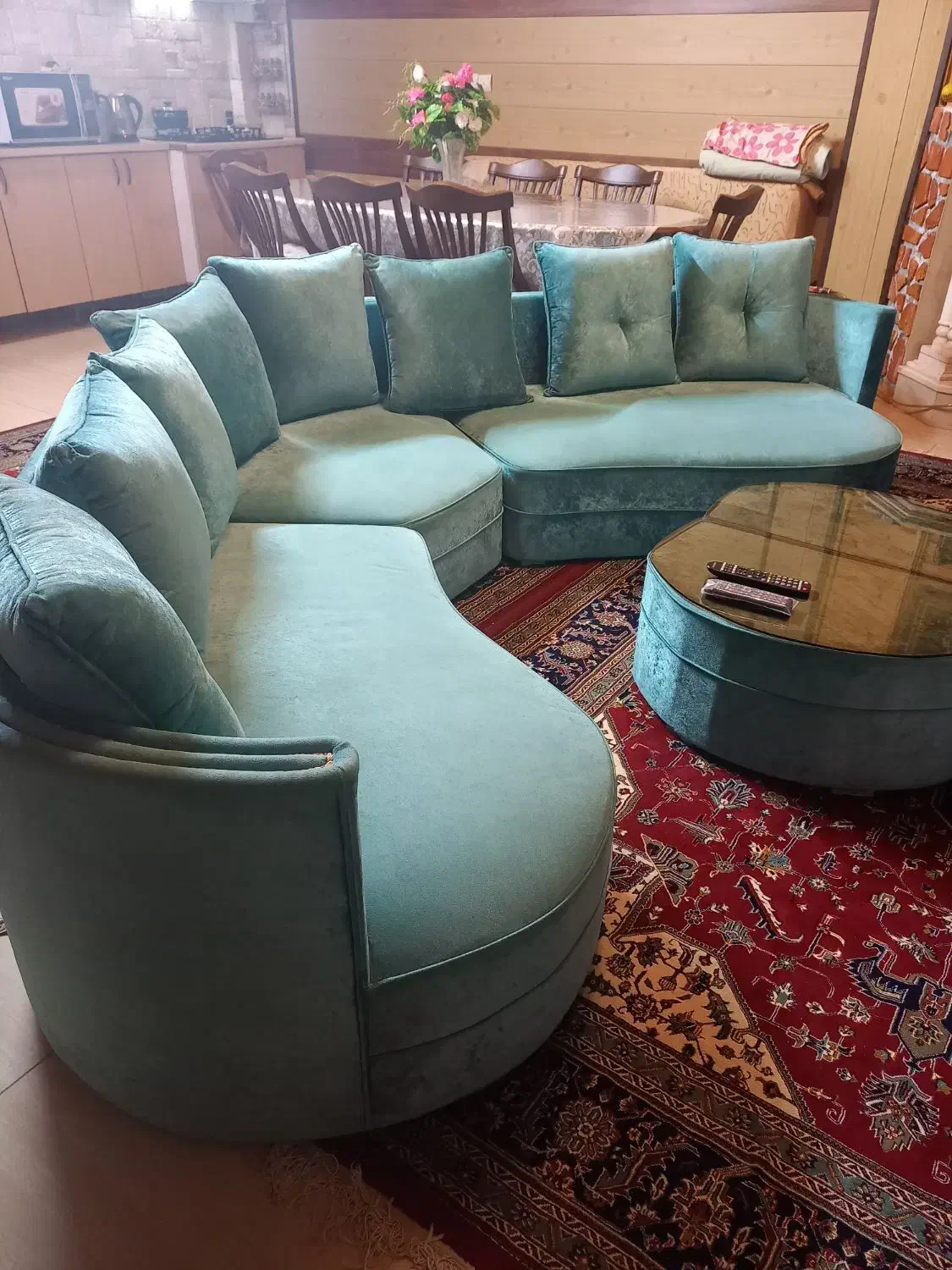 مبل راحتی ۷ نفره|مبلمان خانگی و میز عسلی|چمستان, |دیوار