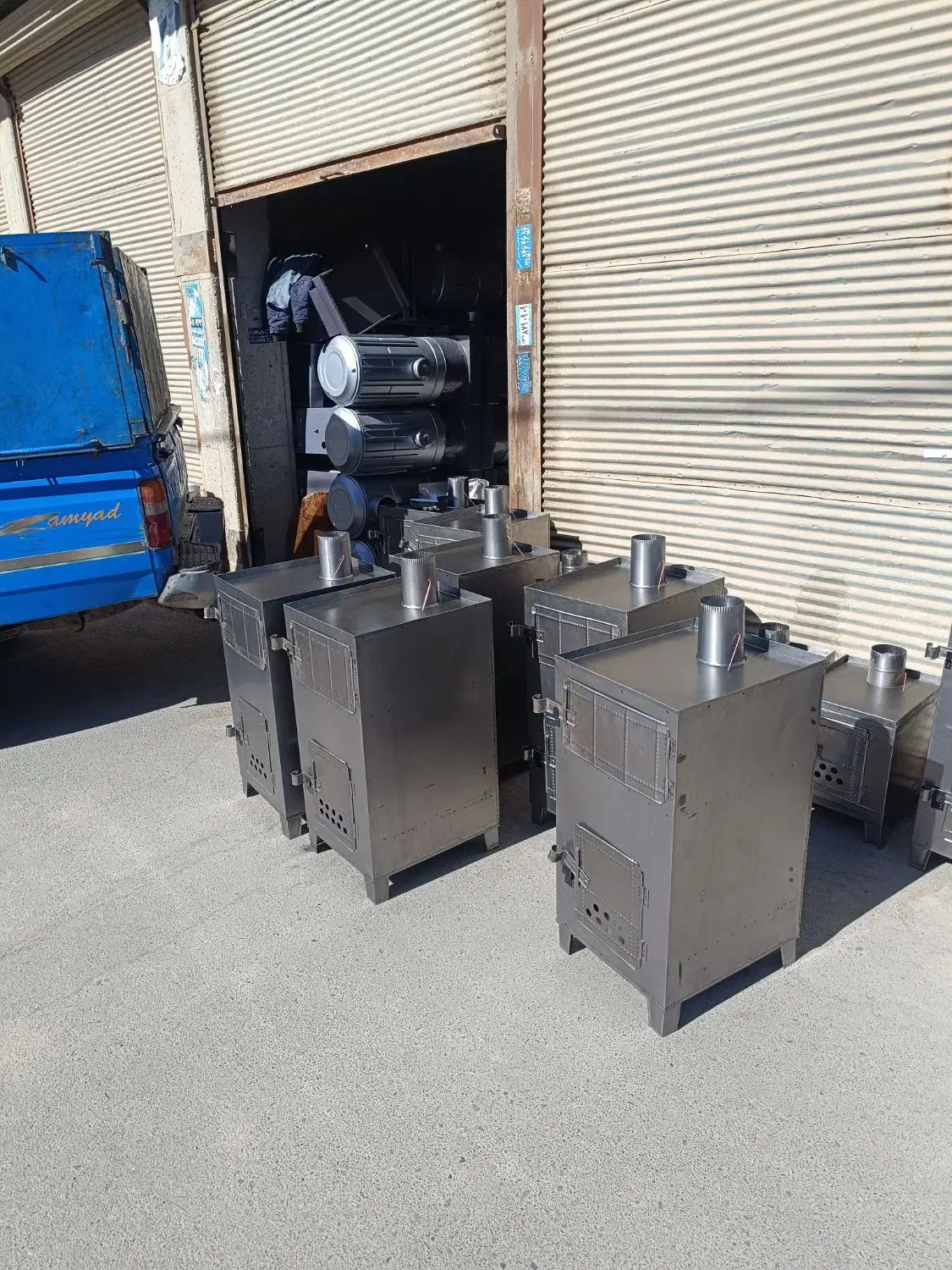 بخاری هیزمی تاج دار کشویی|بخاری، هیتر، شومینه|فردیس, نگارستان|دیوار